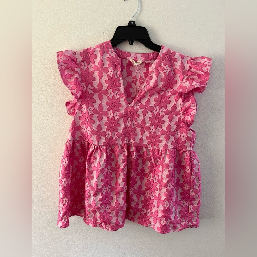 Entro Pink Floral Blouse
